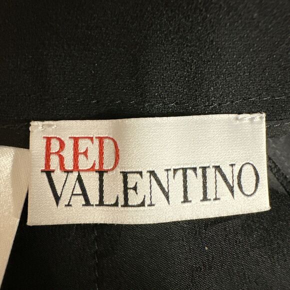 Valentino Spa Red Valentino Capri Pants Wide Leg  Sz 42 /6 US Black Quiet Luxury - Picture 6 of 16